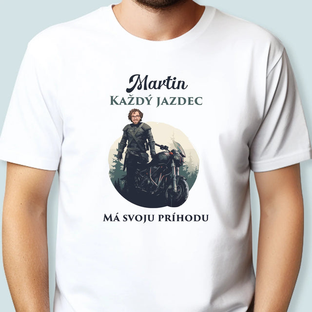 Twoja Postać: Każdy Jeździec - Koszulka Męska z Nadrukiem | SK