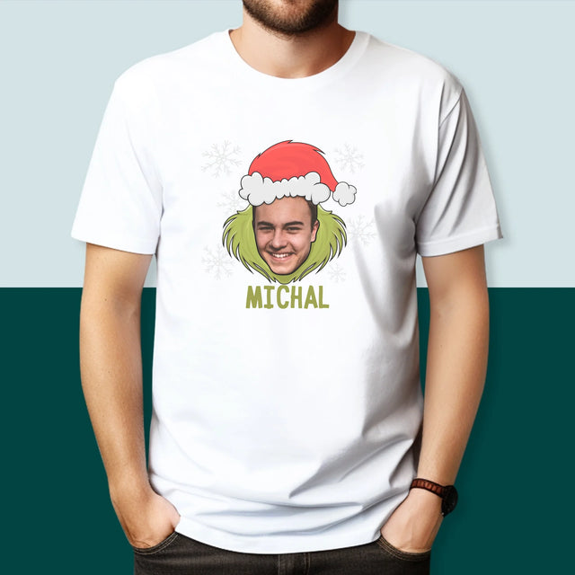 Twoja Postać: Grinch - Koszulka Męska z Nadrukiem | SK