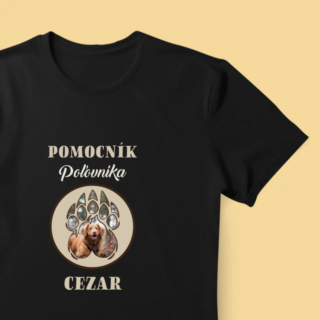 Kształt Ze Zdjęć: Pomocnik Myśliwego - Koszulka Męska z Nadrukiem | SK