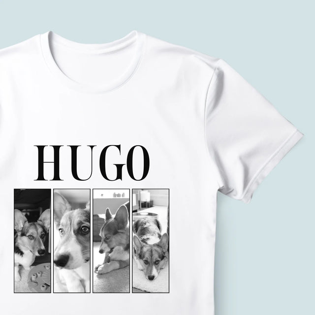 Fotocollage: Bootleg Klassiker Mit Haustier - T-Shirt Für Herren