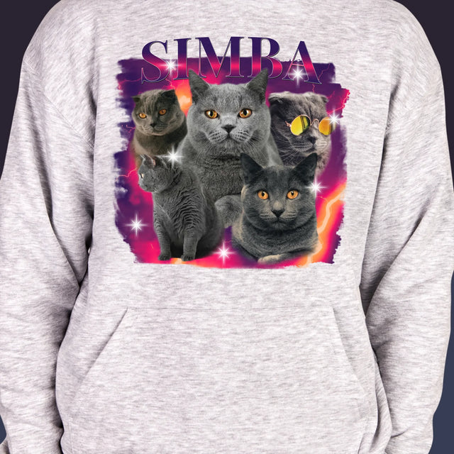 Ihr Avatar: Bootleg Mit Ihrer Katze - Kapuzenpullover Für Herren