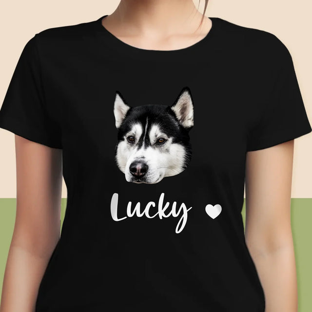 Ihr Avatar: Der Kopf Deines Hundes - T-Shirt Für Damen
