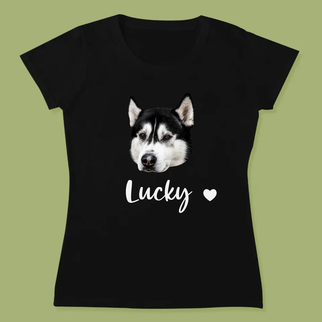 Ihr Avatar: Der Kopf Deines Hundes - T-Shirt Für Damen