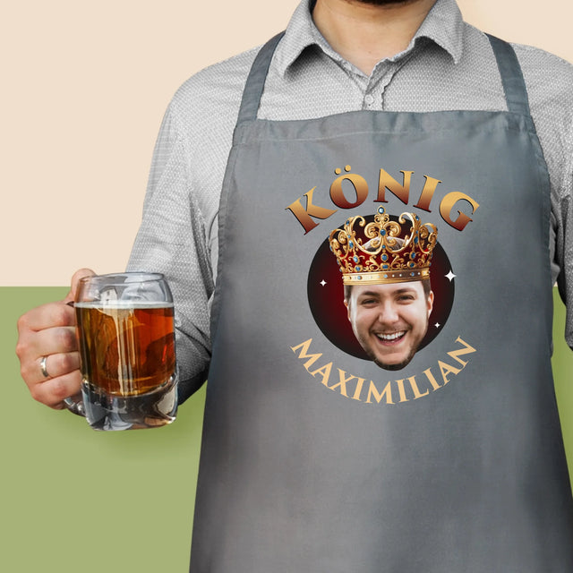 Foto Und Unterschrift: König Foto - Schürze