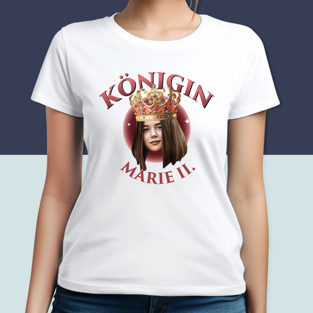 Foto Und Unterschrift: Königin Foto - T-Shirt Für Damen