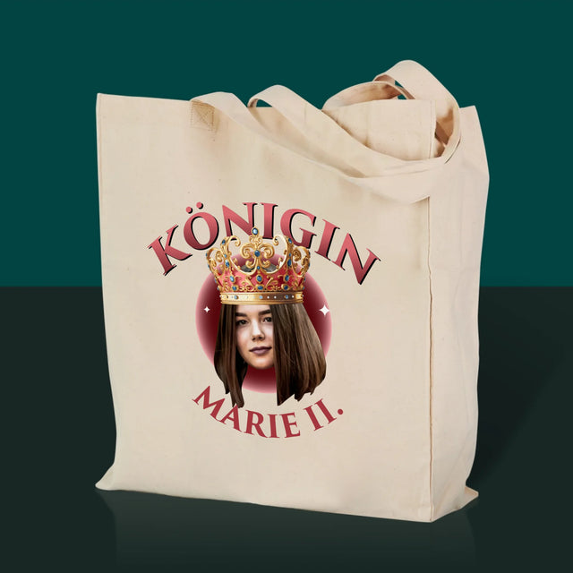 Foto Und Unterschrift: Königin Foto - Stofftasche