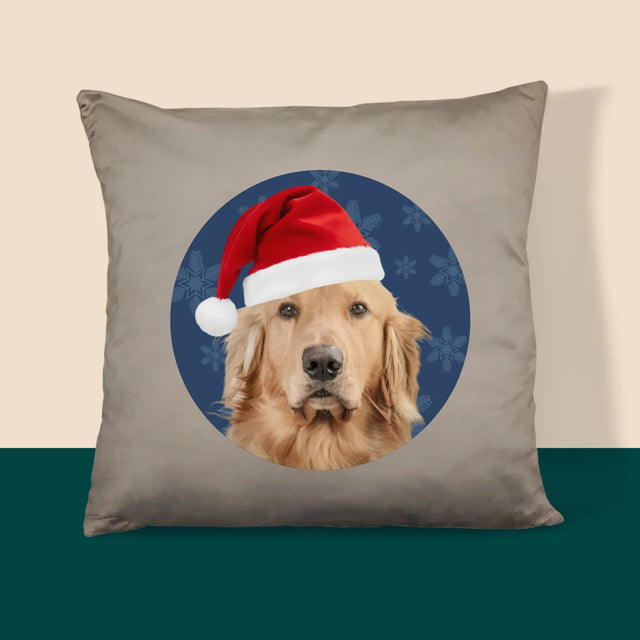 Foto Und Unterschrift: Dein Weihnachtshund - Kissen